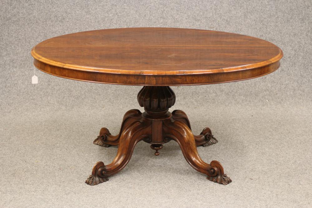 A VICTORIAN ROSEWOOD LOO TABLE Image