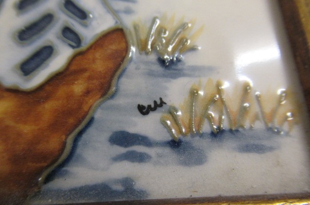 A MOORCROFT WOODSIDE FARM "TILE" PLAQUE Image