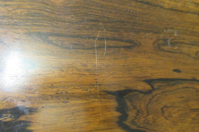 A PAIR OF EARLY VICTORIAN ROSEWOOD FOLDING TEA TABLES Image