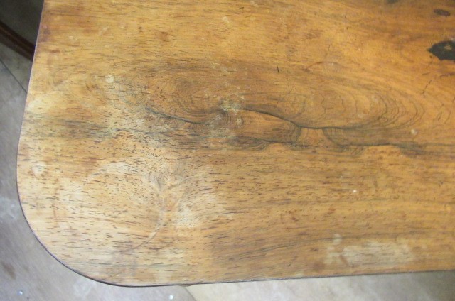 A PAIR OF EARLY VICTORIAN ROSEWOOD FOLDING TEA TABLES Image