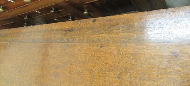 A GEORGIAN OAK ENCLOSED DRESSER Image