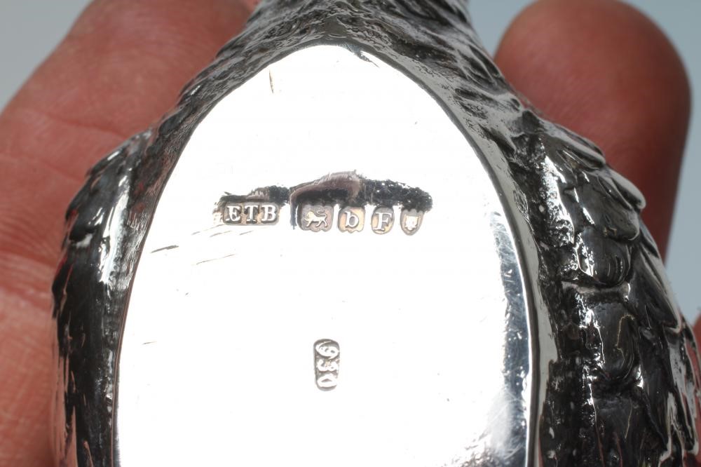 A LATE VICTORIAN SILVER SWAN Image