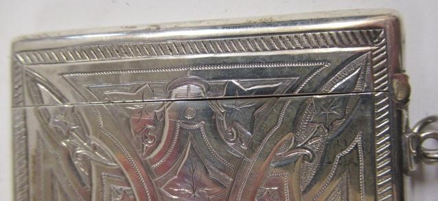A VICTORIAN SILVER VISITING CARD CASE Image
