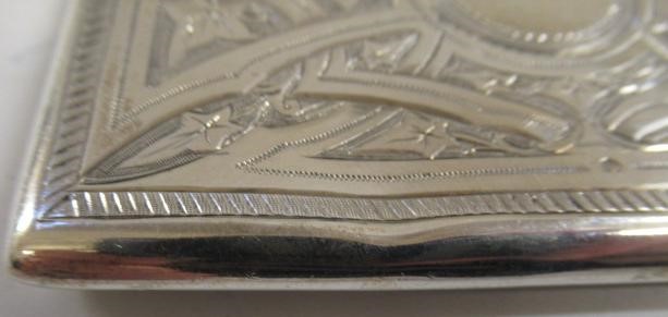 A VICTORIAN SILVER VISITING CARD CASE Image