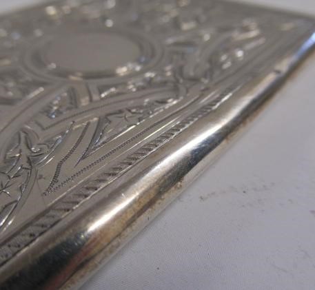 A VICTORIAN SILVER VISITING CARD CASE Image