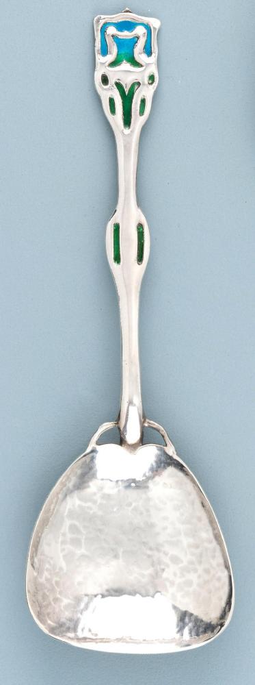 AN EDWARDIAN SILVER ARTS AND CRAFTS SPOON Image