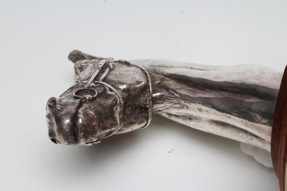 A SILVER HORSE HEAD TROPHY Image