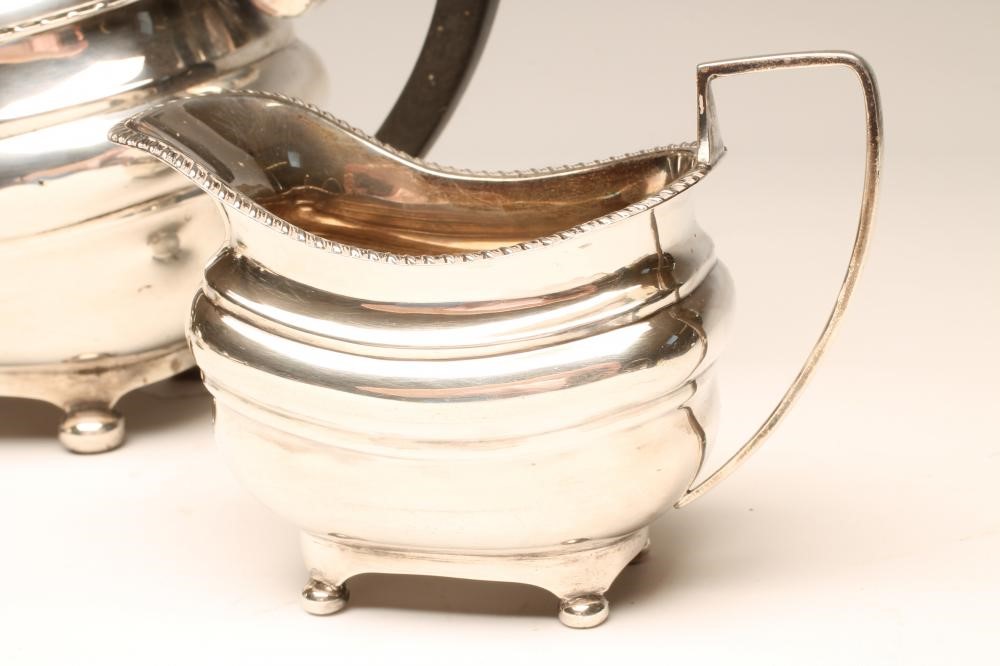 *A SILVER THREE PIECE TEA SERVICE Image