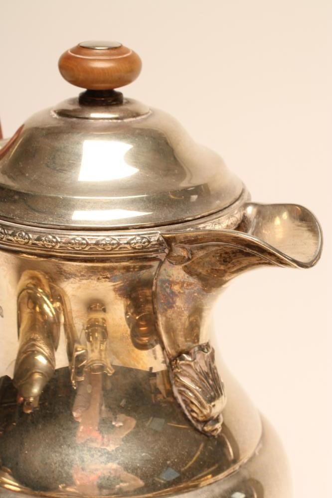 *A SILVER FOUR PIECE TEA AND COFFEE SERVICE Image