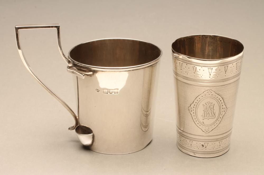 A VICTORIAN SILVER BEAKER Image