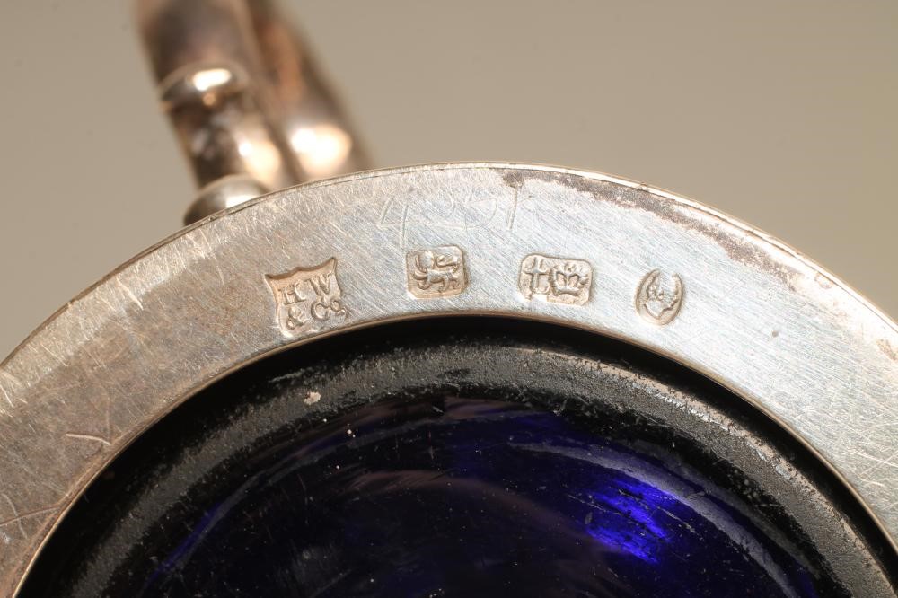 AN EARLY VICTORIAN SILVER GOTHIC DRUM MUSTARD Image