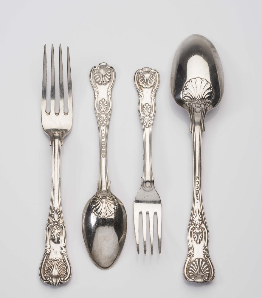*A COMPOSITE PART TABLE SILVER SERVICE Image