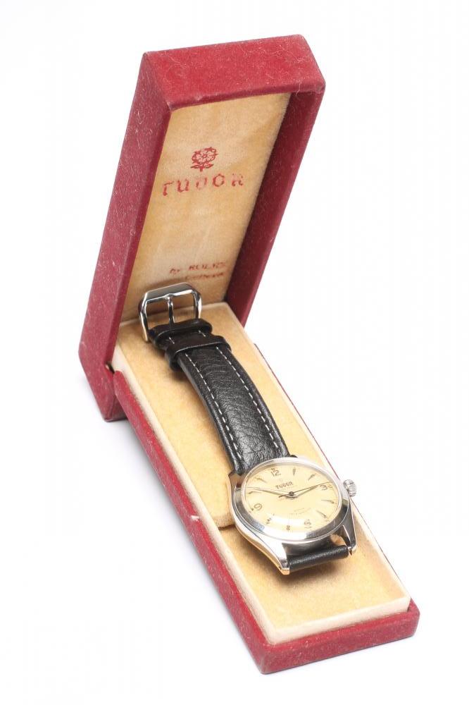 A GENTLEMAN'S TUDOR OYSTER PRINCE ROTAR SELF-WINDING WRISTWATCH Image