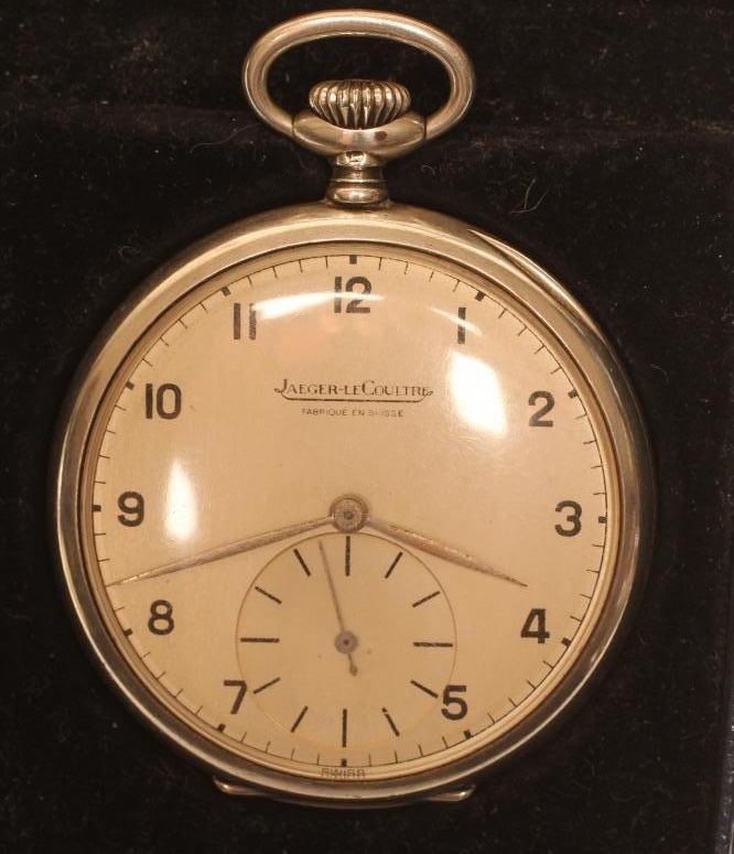 A JAEGER-LECOULTRE TOP WIND DRESS POCKET WATCH Image