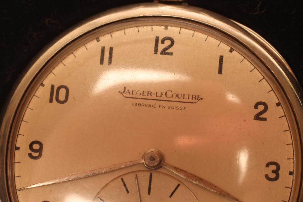 A JAEGER-LECOULTRE TOP WIND DRESS POCKET WATCH Image