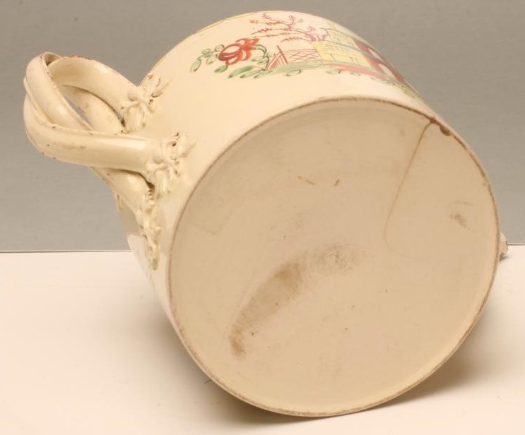 A CREAMWARE TEAPOT AND COVER Image