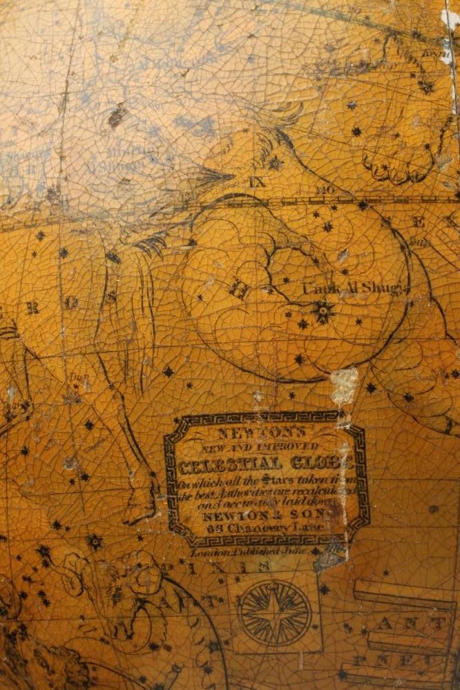 A NEWTON'S CELESTIAL 9" TABLE GLOBE Image