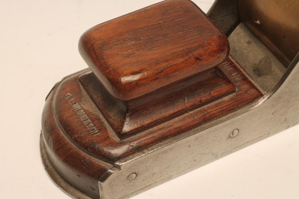 AN IRON AND MAHOGANY JOINTING PLANE Image