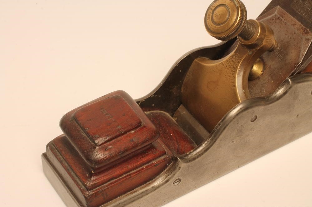 AN IRON AND MAHOGANY JOINTING PLANE Image