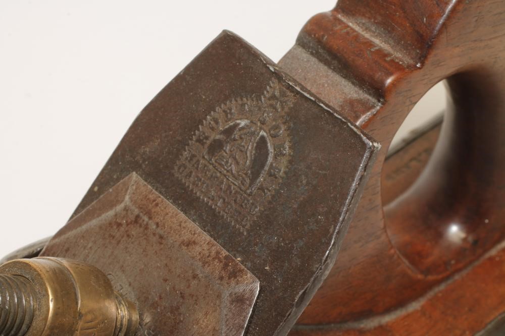 AN IRON AND MAHOGANY JOINTING PLANE Image