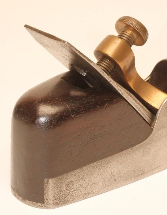 A STEWART SPIERS IRON AND ROSEWOOD CLASSIC SMOOTHING PLANE with brass clamp Image