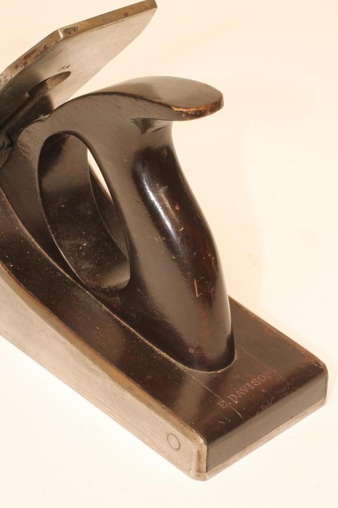 A STEWART SPIERS IRON JOINTING PLANE with rosewood handle and infill Image