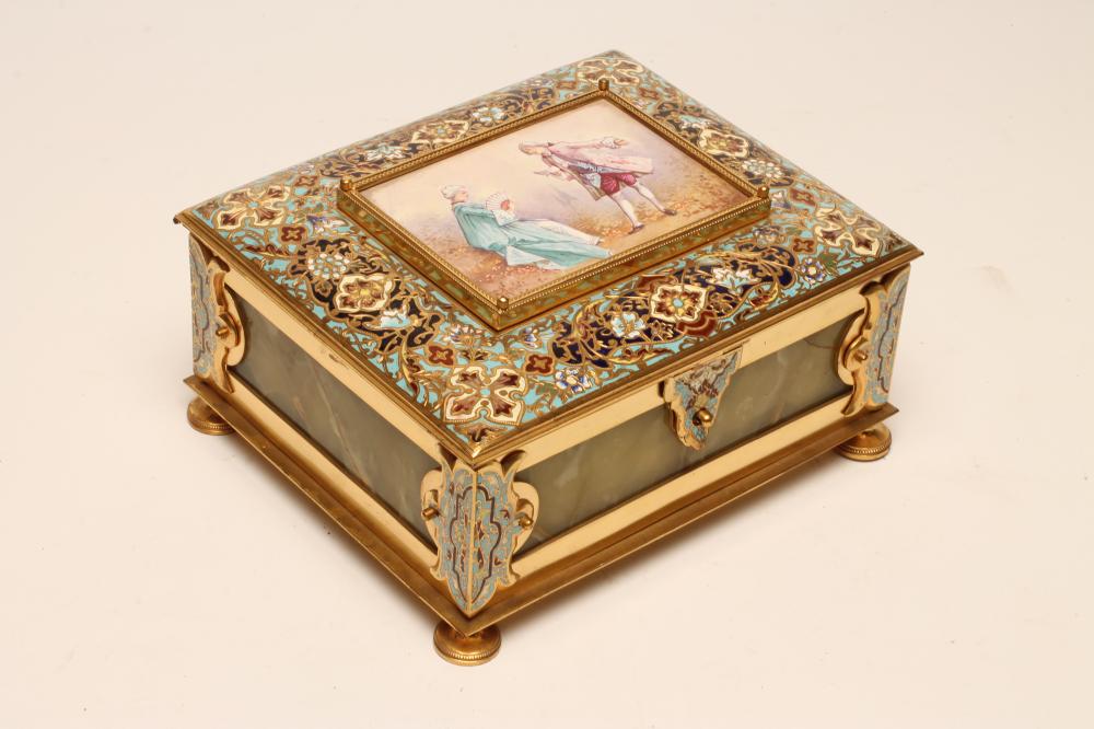 A FRENCH NAPOLEON III STYLE ORMOLU Image