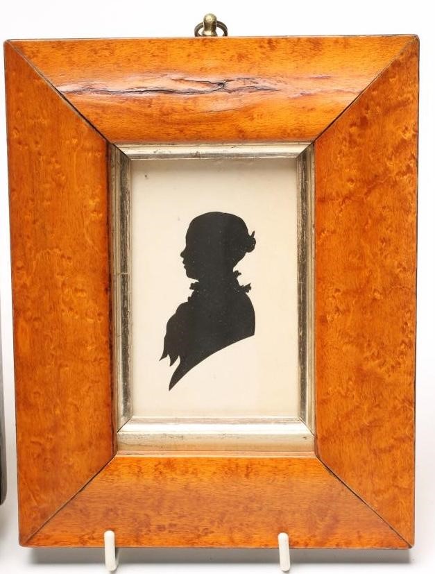 A VICTORIAN SILHOUETTE BUST PORTRAIT OF A LADY Image