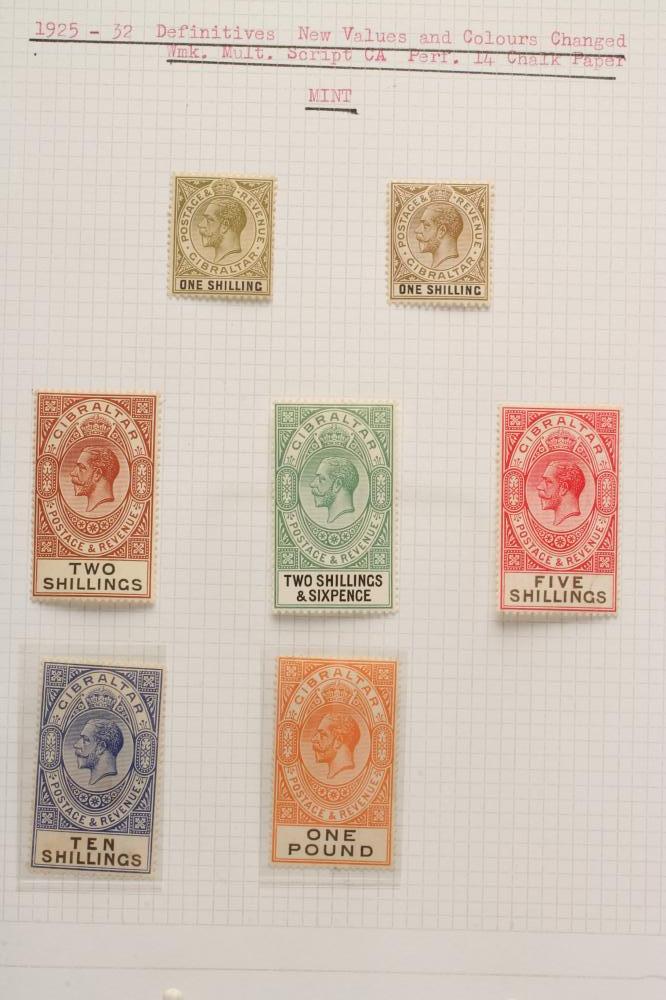 A COLLECTION OF GIBRALTAR STAMPS Image