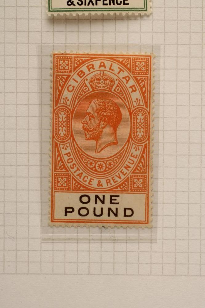 A COLLECTION OF GIBRALTAR STAMPS Image