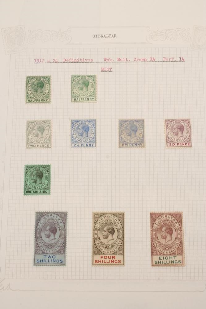A COLLECTION OF GIBRALTAR STAMPS Image