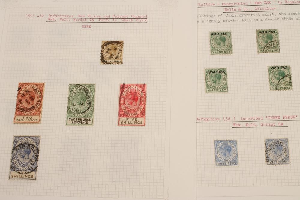 A COLLECTION OF GIBRALTAR STAMPS Image