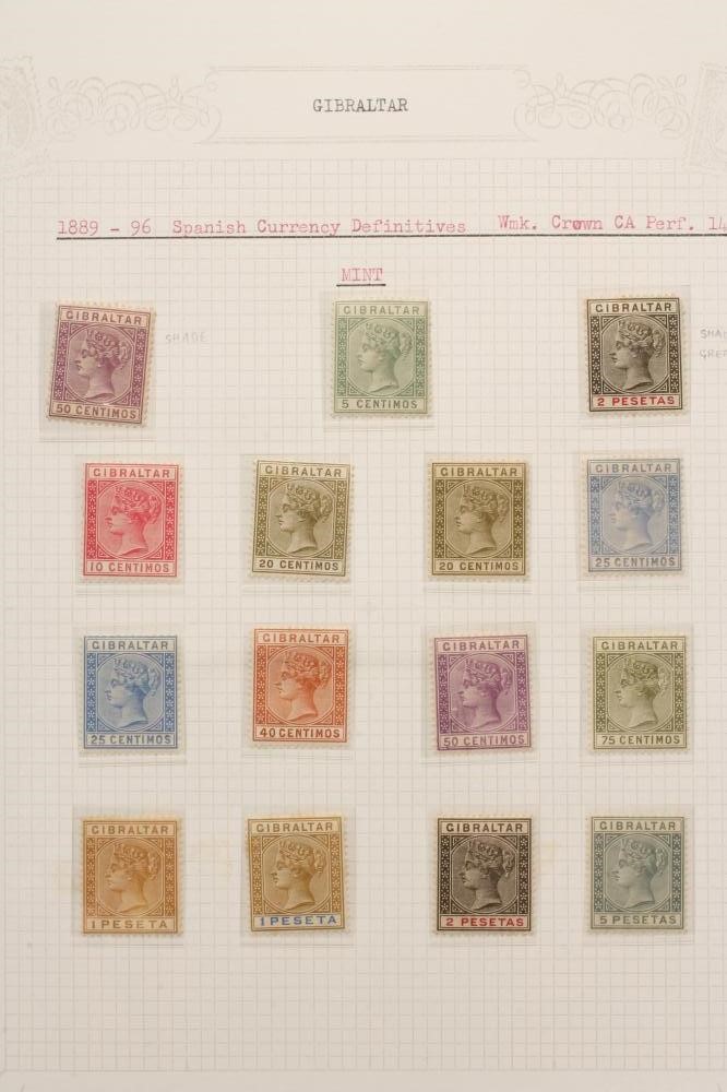 A COLLECTION OF GIBRALTAR STAMPS Image
