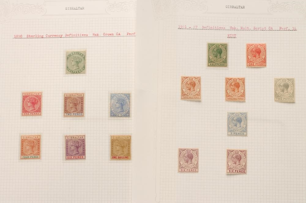 A COLLECTION OF GIBRALTAR STAMPS Image