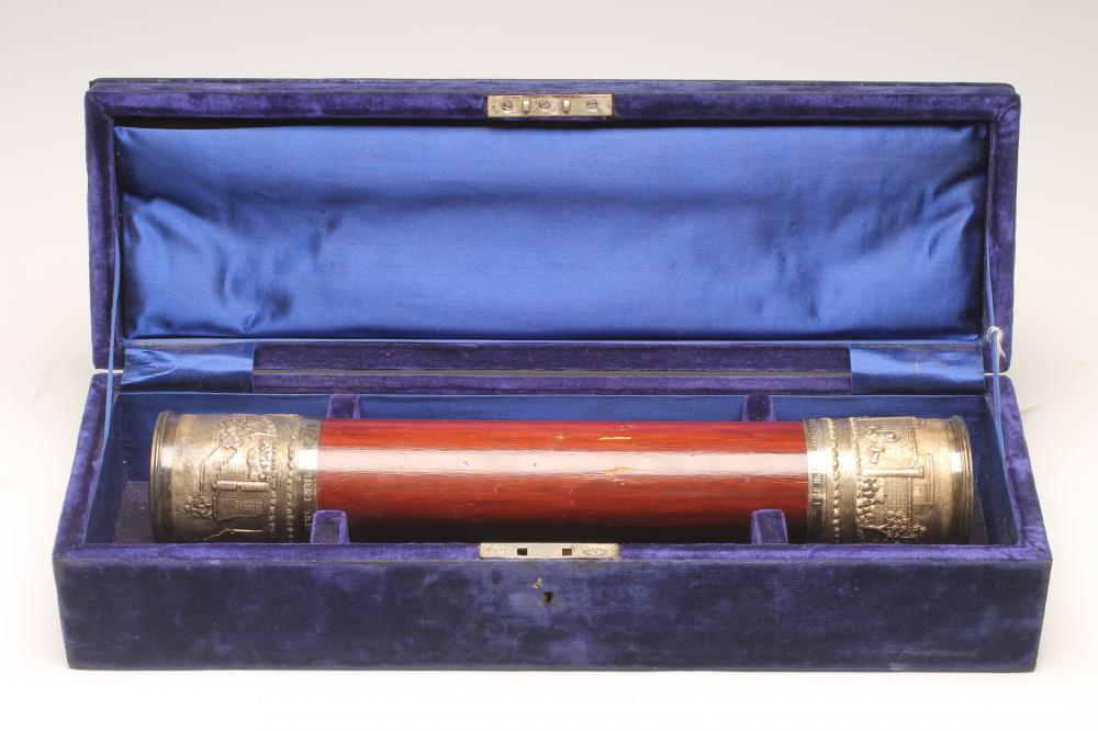 A CREAM SILK PRINTED "WELCOMING" SCROLL from the "Members of the Kshattriya Samiti" Image