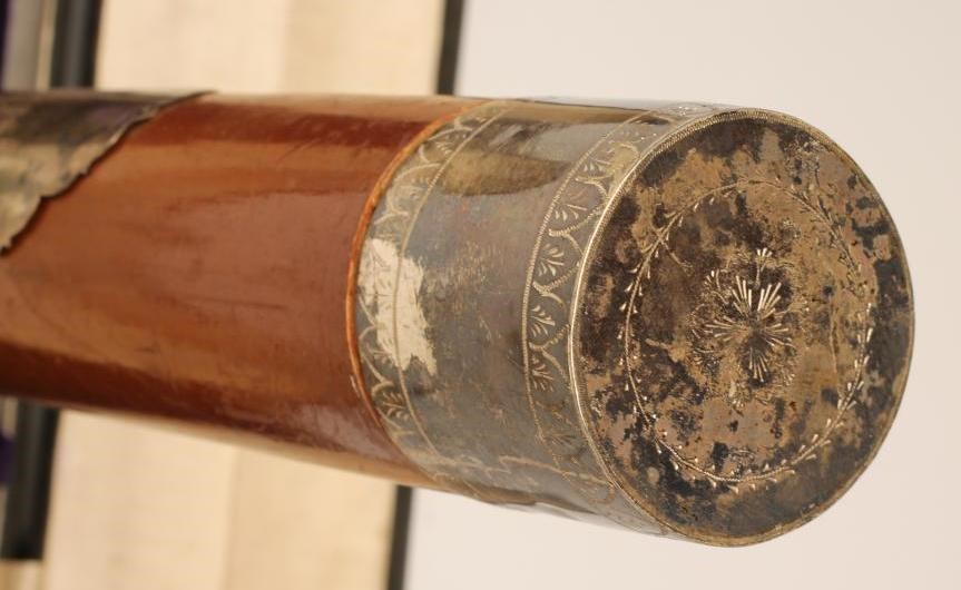 A PRINTED PAPER "WELCOMING" SCROLL from the "Members of the Chittagong Association" Image