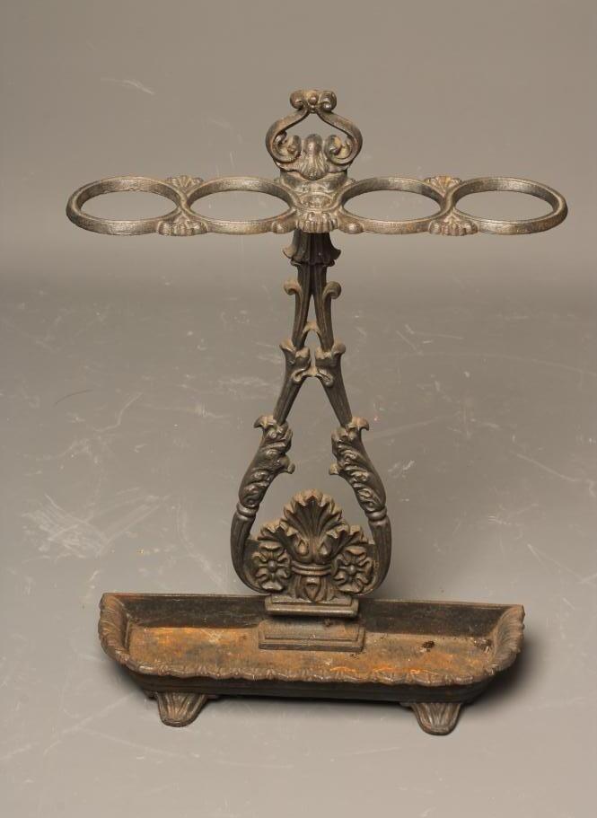 A COALBROOKDALE STYLE CAST IRON STICK STAND Image