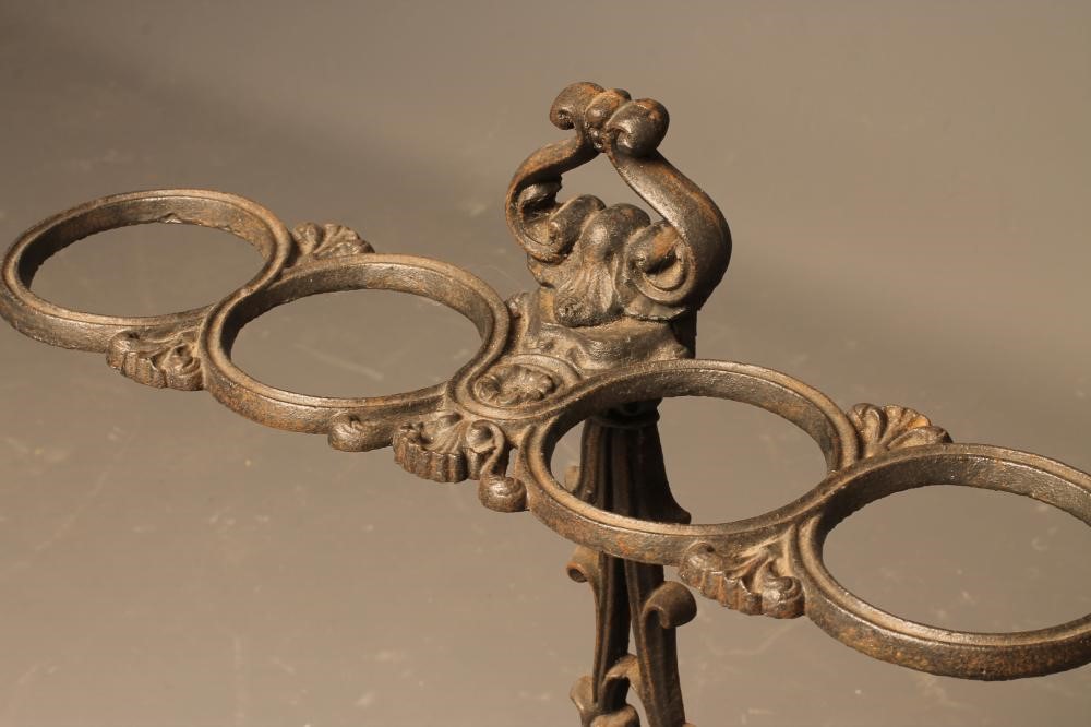 A COALBROOKDALE STYLE CAST IRON STICK STAND Image