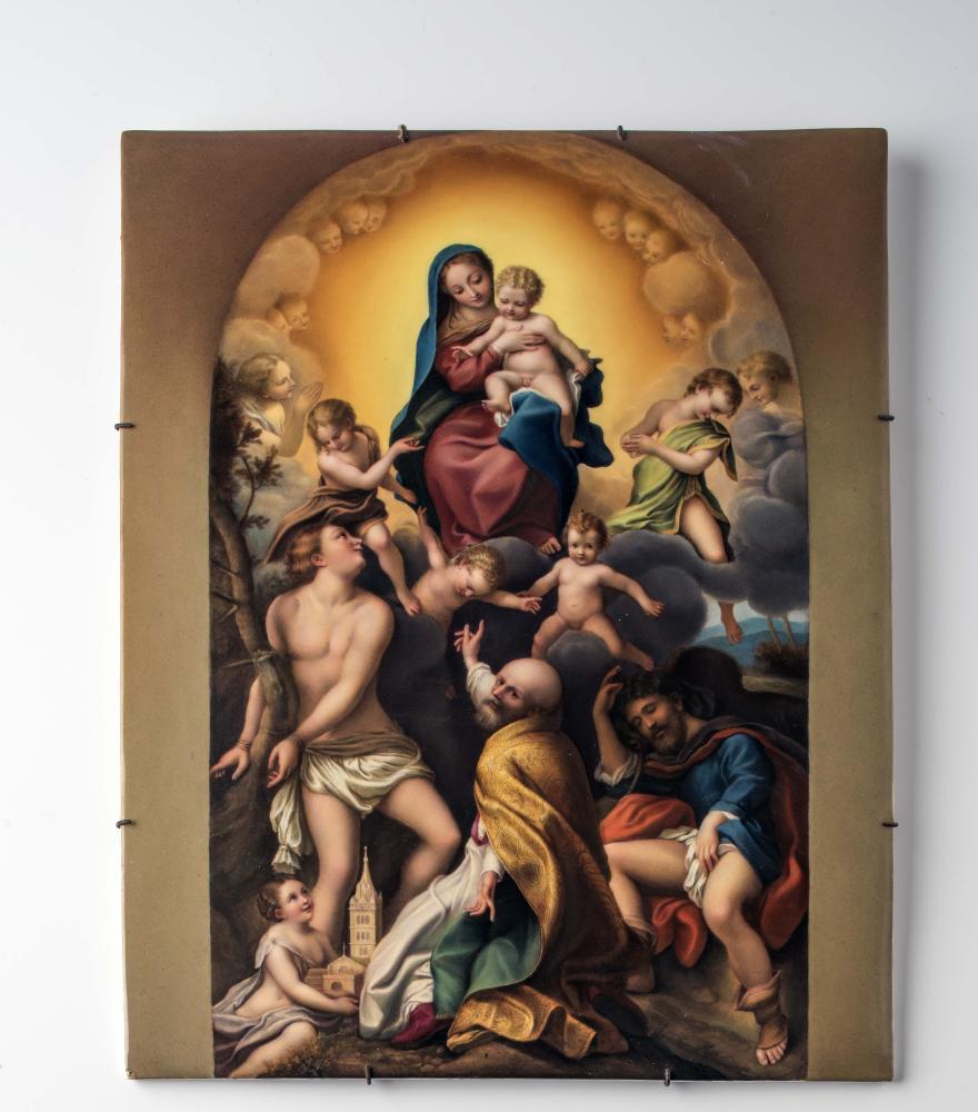 A KPM PORCELAIN PLAQUE Image