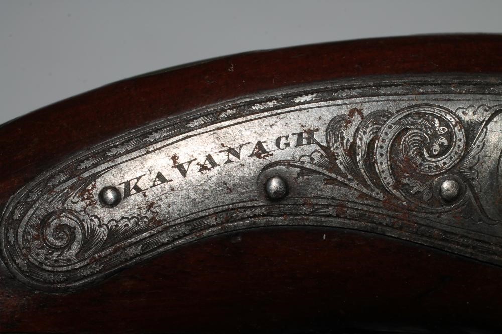 AN IRISH PERCUSSION PISTOL BY KAVANAGH Image