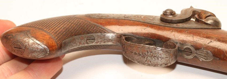 AN IRISH PERCUSSION PISTOL BY KAVANAGH Image