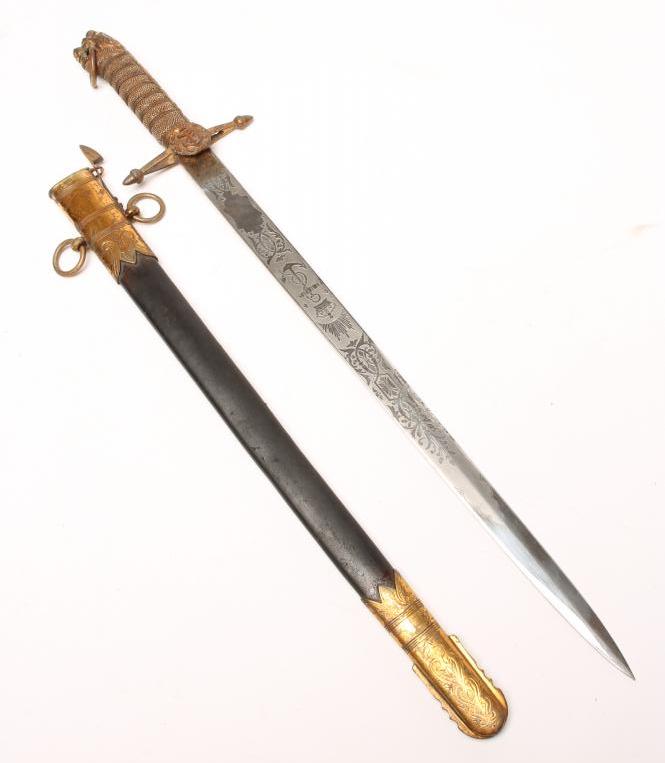 A VICTORIAN NAVAL DIRK Image