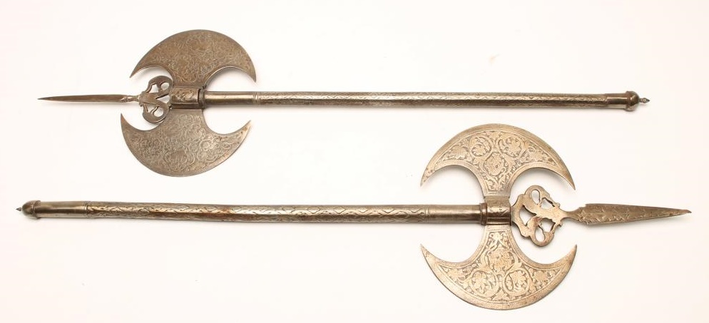 A MATCHED PAIR OF INDO-PERSIAN TWIN AXES Image