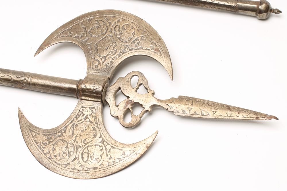 A MATCHED PAIR OF INDO-PERSIAN TWIN AXES Image