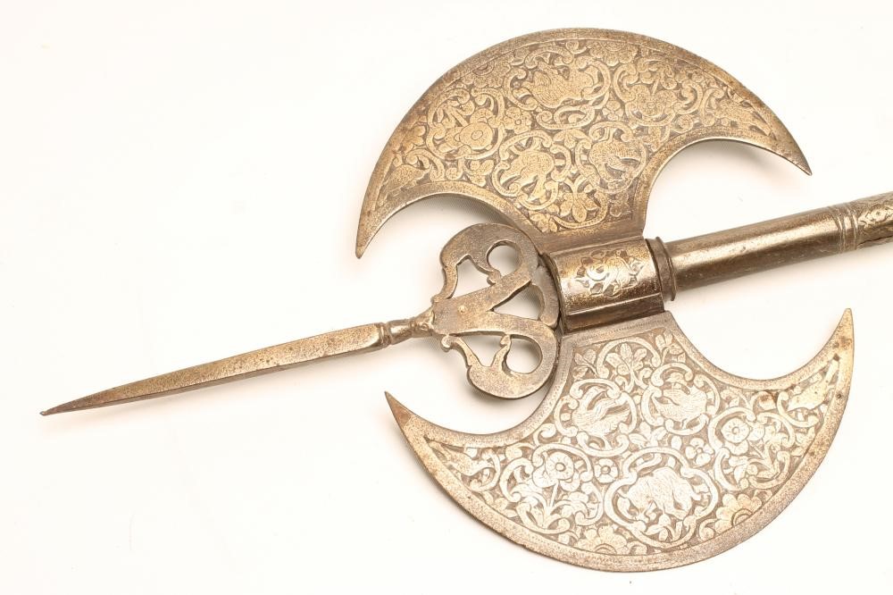 A MATCHED PAIR OF INDO-PERSIAN TWIN AXES Image