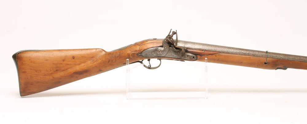 A LONG FLINTLOCK FOWLING GUN Image