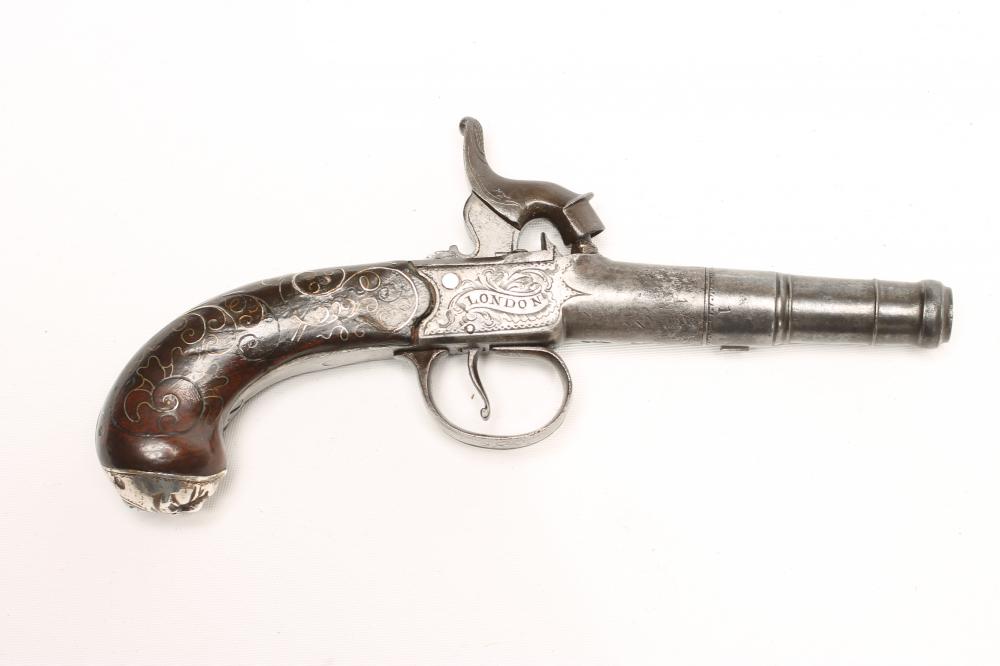 A PERCUSSION POCKET PISTOL by Hall of London Image
