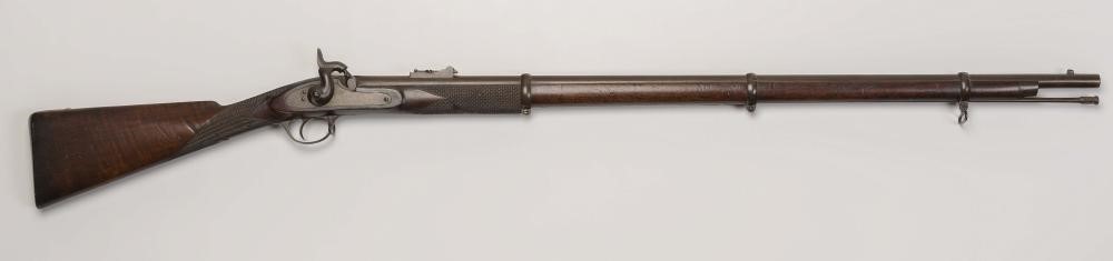 A THREE BAND ENFIELD TYPE PERCUSSION RIFLE Image