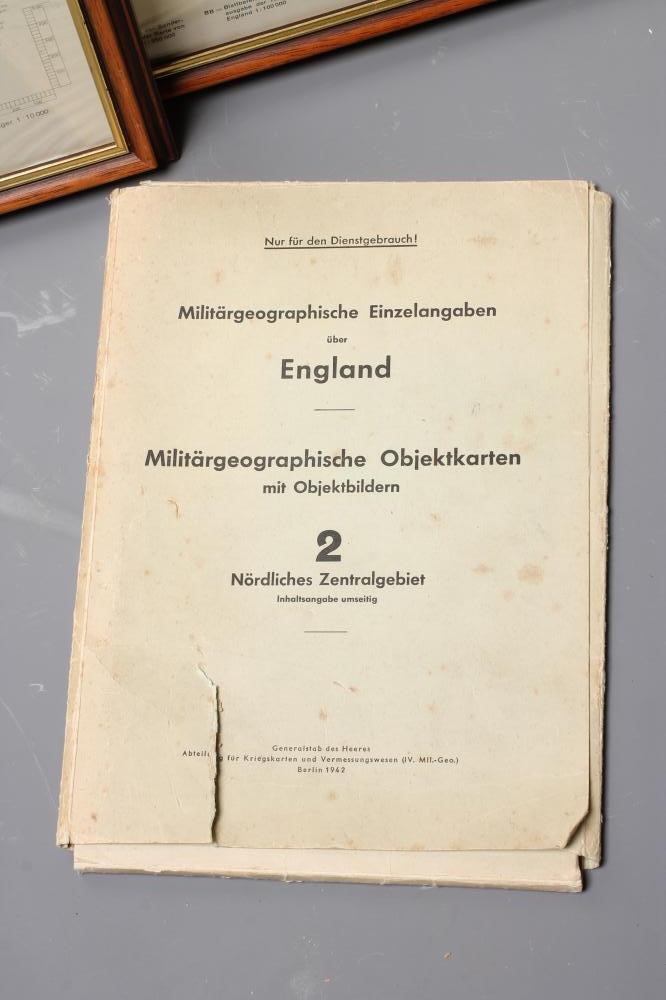 ELEVEN GERMAN SECOND WORLD WAR MAPS OF ENGLAND Image