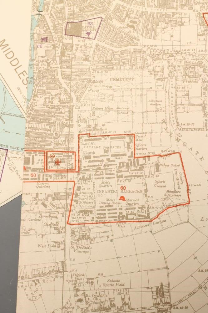 ELEVEN GERMAN SECOND WORLD WAR MAPS OF ENGLAND Image
